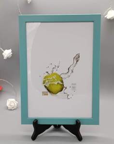 Cadre photo Deknudt bleu