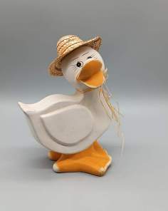 Décoration Canard à Poser en Argile 