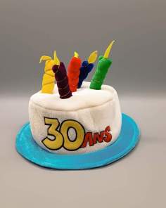 Chapeau Anniversaire Bougies 30 Ans
