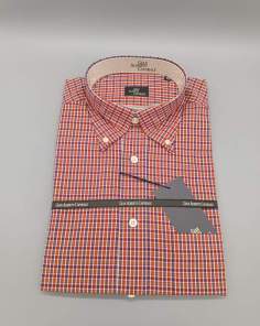Chemise Homme GAC Carreaux Rouge et Bleu