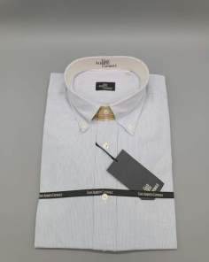 Chemise Homme GAC Rayures Bleu et Blanc