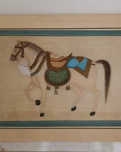 Tableau Batik Cheval peinture sur Toile