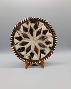 Dessous de plat en Poils de Vache Patchwork