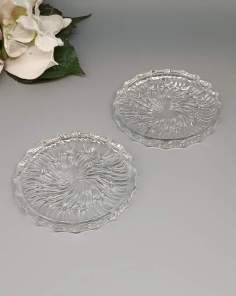 Duo de Dessous de Bouteille en Cristal Signés