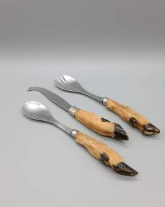 Couverts Manches Pattes de Chevreuil