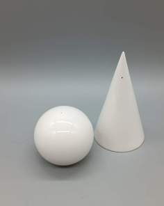 Salière et Poivrière Céramique Conique et Ronde