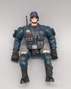 Figurine Police Militaire Articulée Vintage