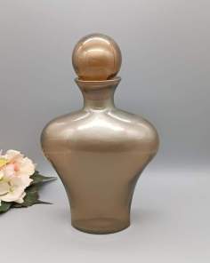 Grand Flacon Buste de Décoration Doré 