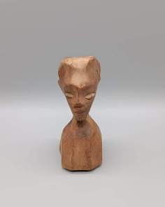 Buste Sculpture Africaine en Bois