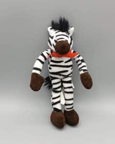 Peluche Zèbre Nicotoy Articulée Vintage