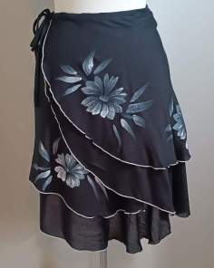 Jupe Portefeuille Paréo Motif Floral Taille Unique