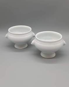Bol à Soupe Tête de Lion Porcelaine CNP France