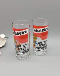 Verres Teisseire Publicitaire 1980