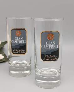 Verres Clan Campbell The Noble Scotch Whisky  