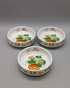 Coupelles à Fruits Motifs Melon