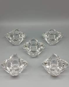 Bougeoirs en Cristal  Forme Fleur