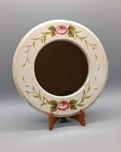 Miroir vieilli et Craquelé Peint à la Main