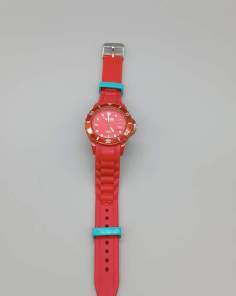Montre Bracelet Silicone MWB Rouge