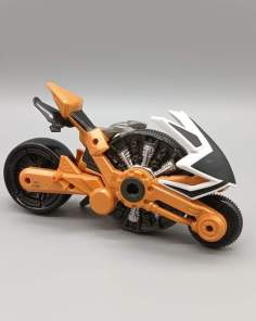 Moto Power Rangers Samouraï Orange et Noir