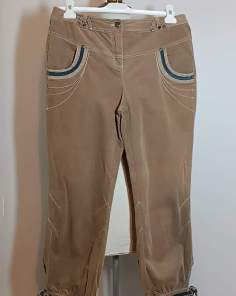 Pantacourt Long Fantaisie Aspect Velours Clara Vitti