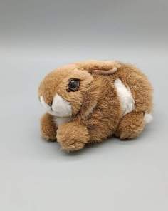 Peluche Lapin Couché Vintage