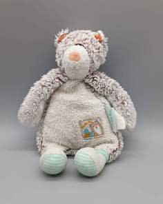 Peluche Doudou Ours Biscotte et Pompon Moulin Roty