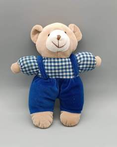 Doudou Naissance Ours avec son Grelot Vintage