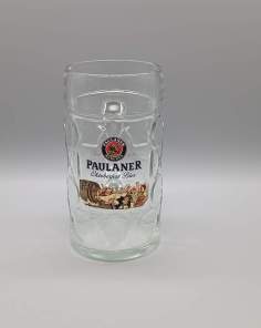Chope ou Pichet à Bière en Verre PAULANER Munich Vintage