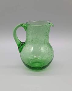 Carafe ou Pichet en Verre Bullé BIOT Verte