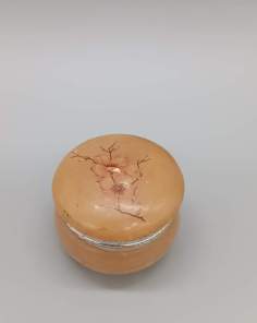 Boîte à Pilules ou Bijoux en Albâtre Vintage