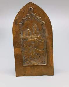 Plaque Icône Portative à Poser en Cuivre