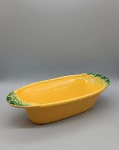 Plat Creux à Asperges Céramique Vintage BCI