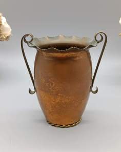 Ancien Petit Pot en Cuivre à Deux Anses