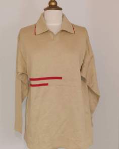 Pull Beige & Rouge Gian Alberto Caporale 