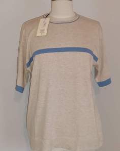 Pull Beige & Bleu Gian Alberto Caporale 