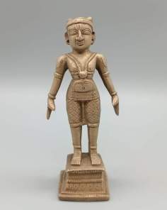 Statuette Indienne en Bronze Jaïn Saint Tirthankara