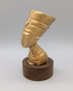 Buste Sculpture Reine Néfertiti en Bronze