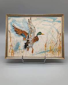 Tableau Représentation Canard Artiste Fritz Hug