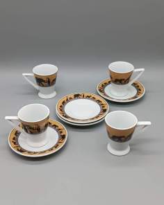 Tasses à Café Motifs Safari Savane