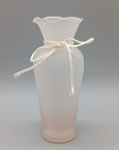 Vase en Verre Dépoli Rose