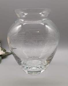 Vase en Cristal de Bohême Gravé