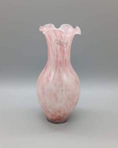 Vase Collerette MURANO Marbré Rose