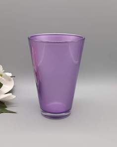 Vase en Verre Violet Vintage