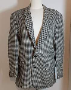 Veste Pied de Poule Laine et Cachemire Vintage