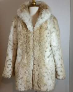 Veste Femme Fourrure Synthétique Style Lynx Vintage