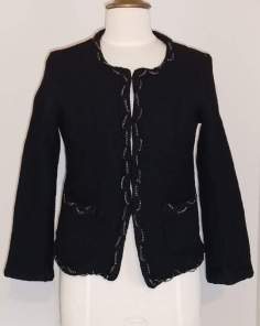 Veste Blazer Laine Noir Scottage