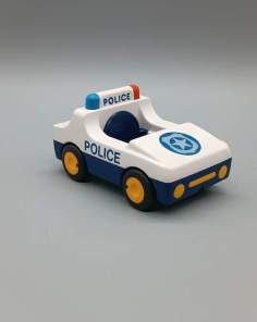 Voiture Playmobil Police Geobra 1.2.3 Vintage
